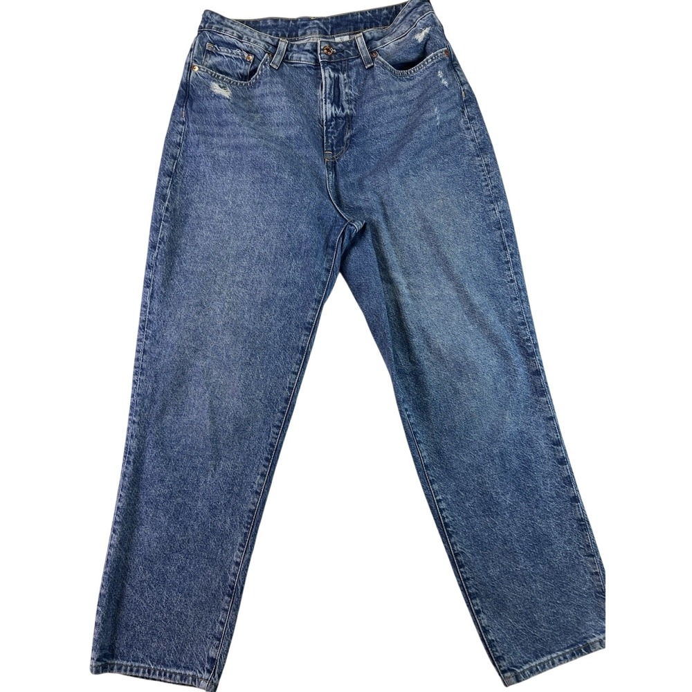 & Denim Curvy Fit Mom Jeans Ultra High Waist Ankle H&M Women's Size 8